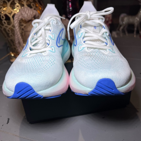 Brooks Glycerin GTS 22 Women's White and Blue Athletic Shoes Size 8.5 - Picture 4 of 9